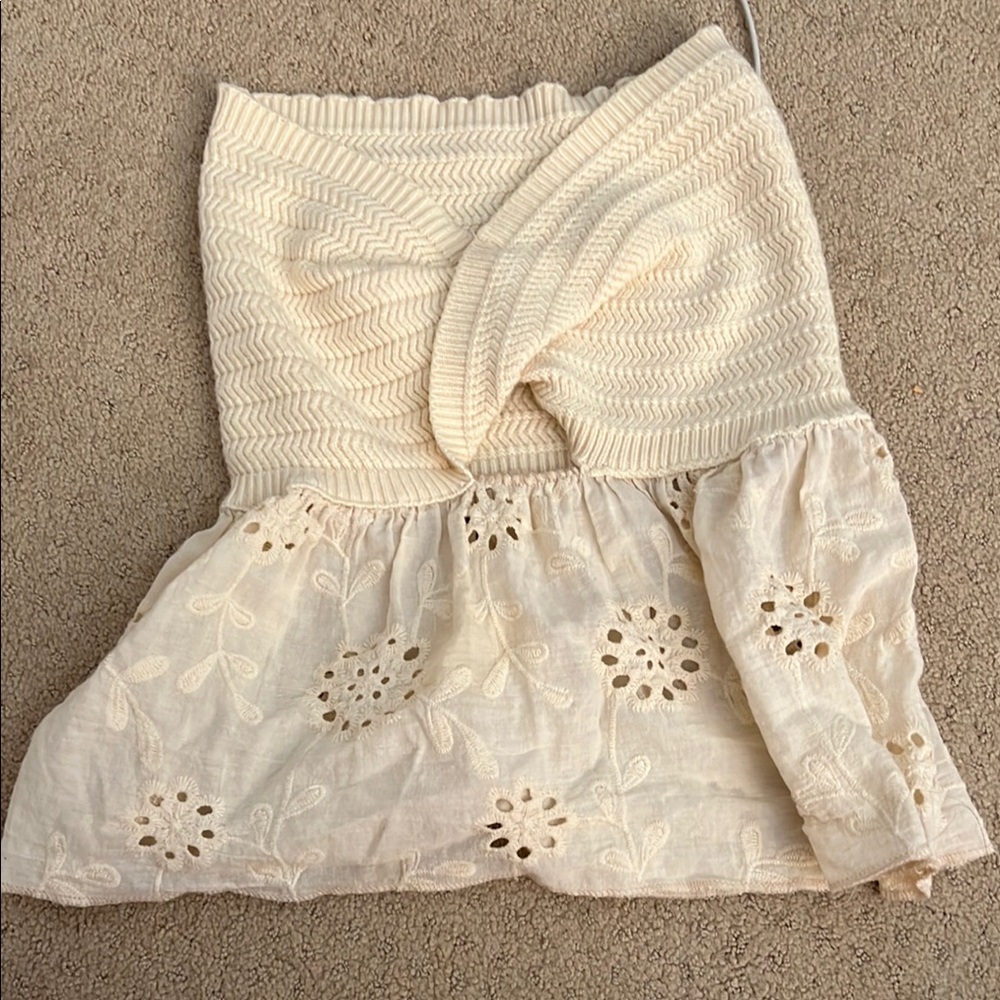 summer strapless top